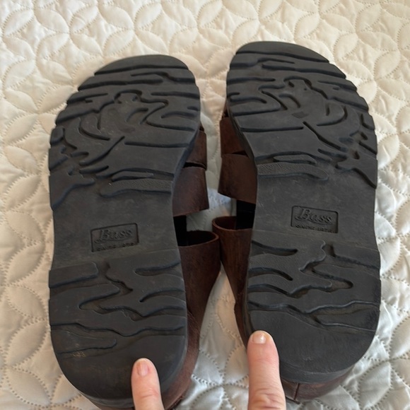 Bass Men's Brown Leather Sandals 13M EUC - Picture 7 of 8